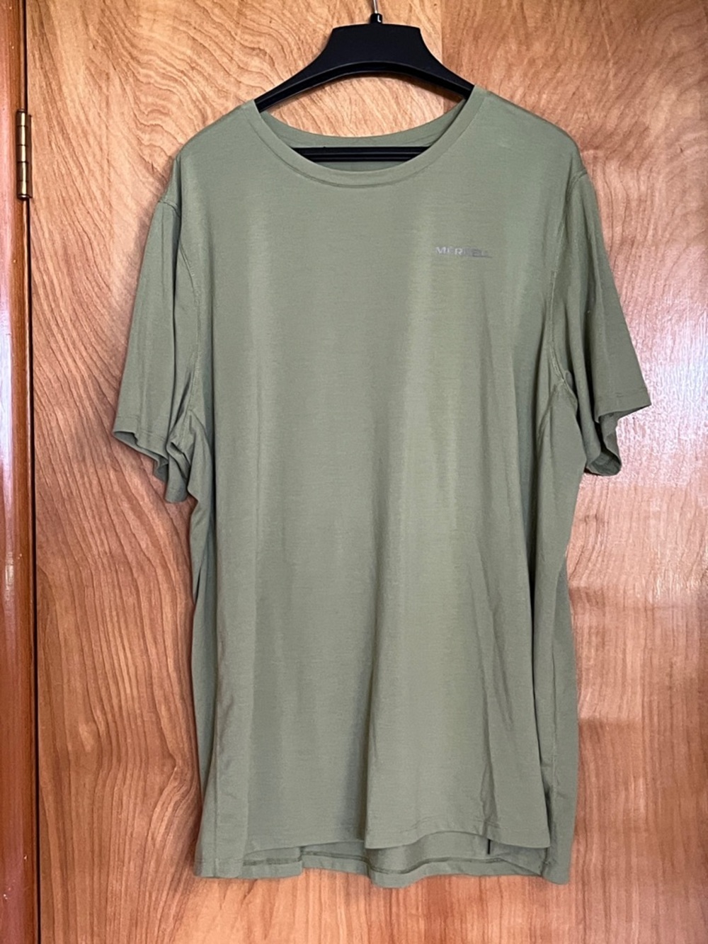 Merrell Olive Green Short Sleeve Performance Tee